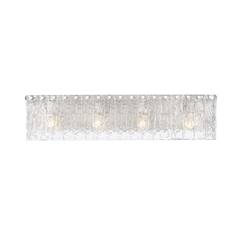 Z-Lite Glacier 4 Light Vanity, Brushed Nickel/Clear