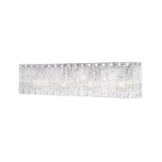 Z-Lite Glacier 4 Light Vanity, Chrome/Clear - 1943-4V-CH