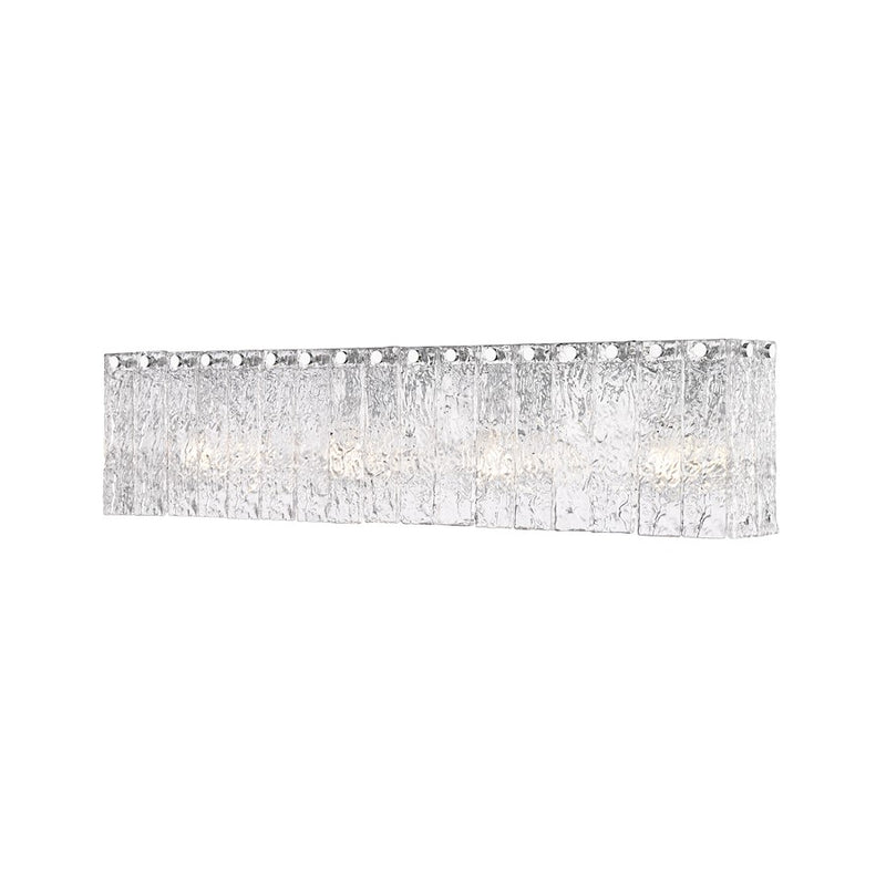 Z-Lite Glacier 4 Light Vanity, Chrome/Clear - 1943-4V-CH