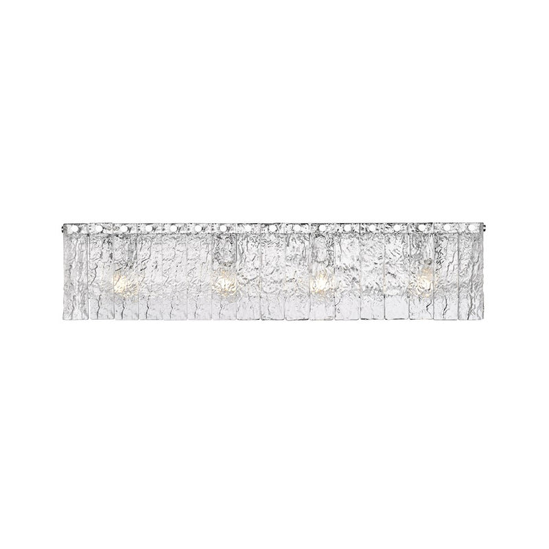 Z-Lite Glacier 4 Light Vanity, Chrome/Clear