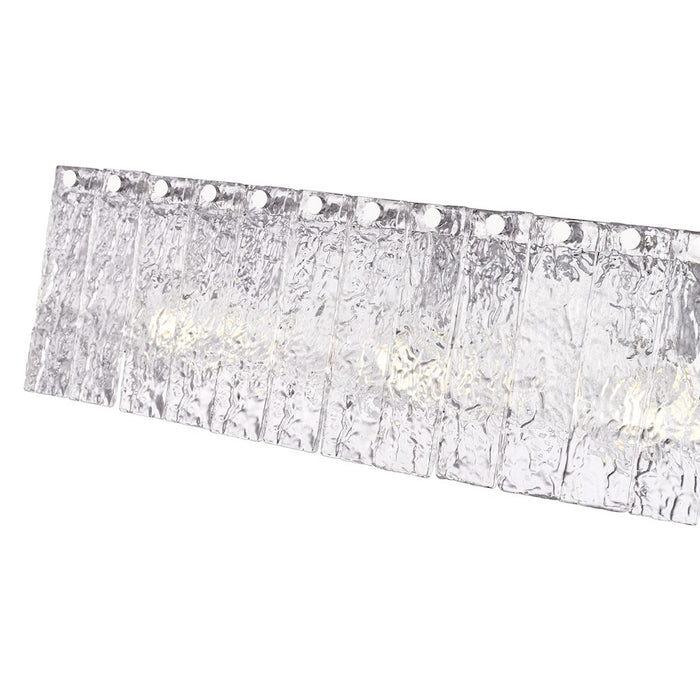 Z-Lite Glacier 4 Light Vanity, Chrome/Clear