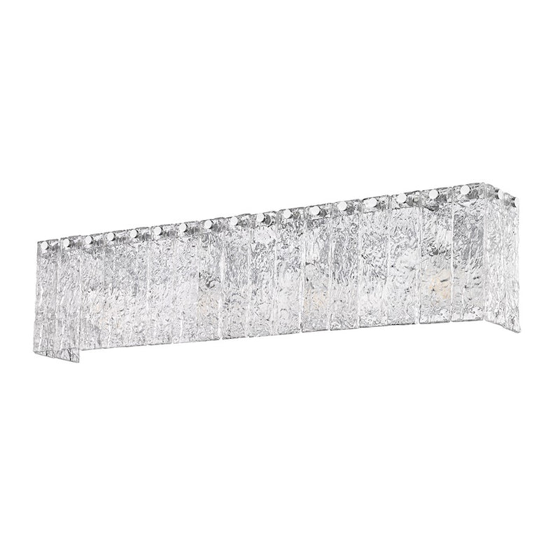 Z-Lite Glacier 4 Light Vanity, Chrome/Clear
