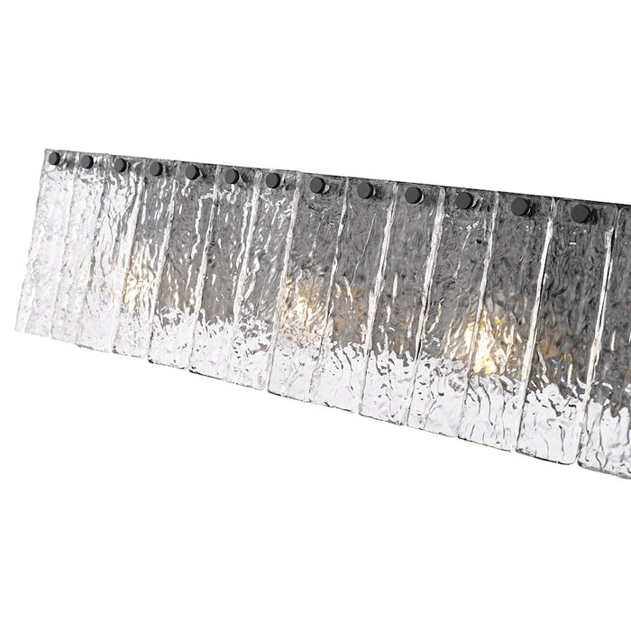 Z-Lite Glacier 4 Light Vanity, Matte Black/Clear