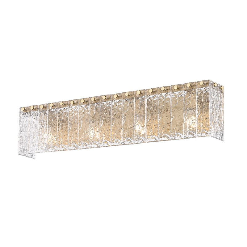Z-Lite Glacier 4 Light Vanity, Modern Gold/Clear