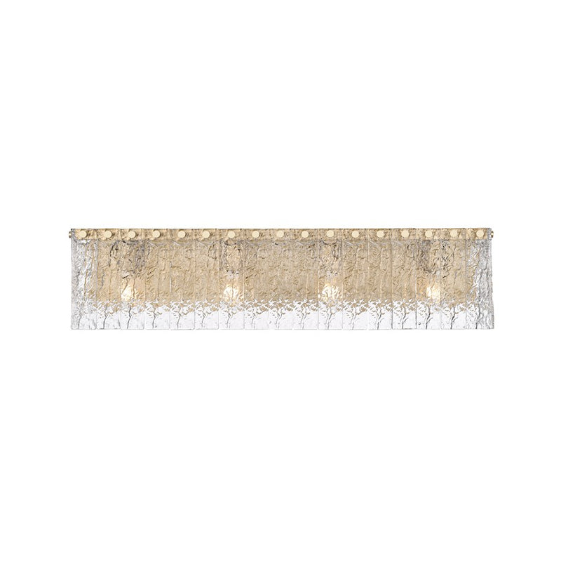 Z-Lite Glacier 4 Light Vanity, Modern Gold/Clear