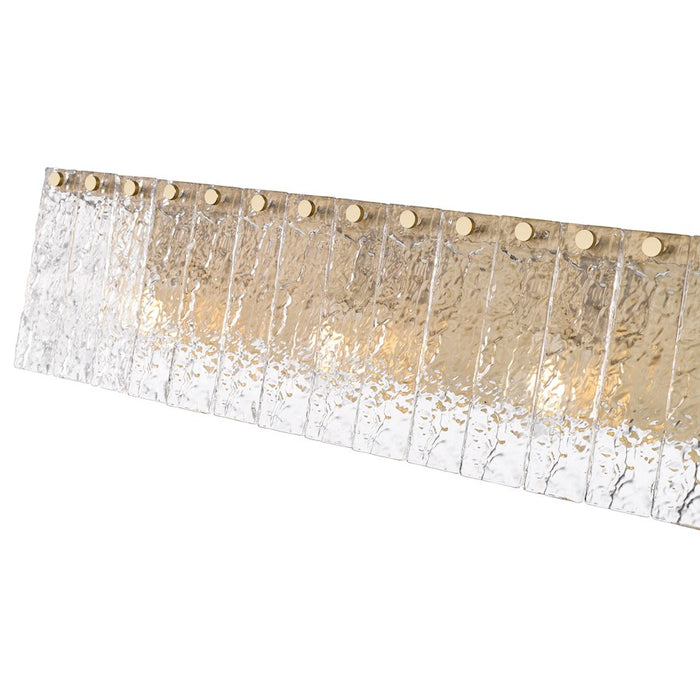 Z-Lite Glacier 4 Light Vanity, Modern Gold/Clear