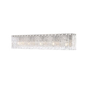 Z-Lite Glacier 5 Light Vanity, Brushed Nickel/Clear - 1943-5V-BN
