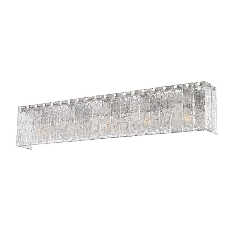 Z-Lite Glacier 5 Light Vanity, Brushed Nickel/Clear