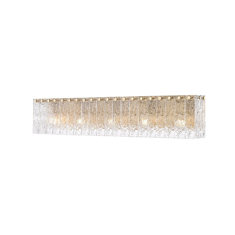 Z-Lite Glacier 5 Light Vanity, Modern Gold/Clear - 1943-5V-MGLD