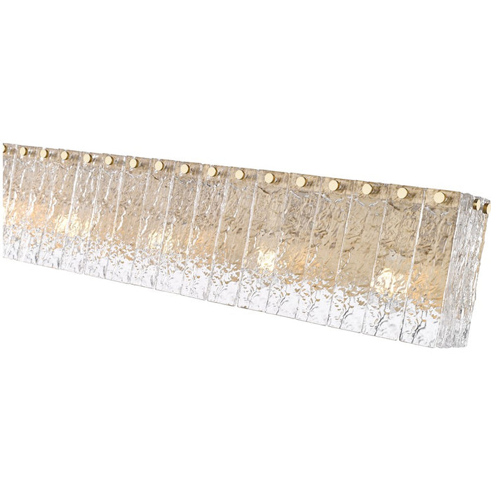 Z-Lite Glacier 5 Light Vanity, Modern Gold/Clear