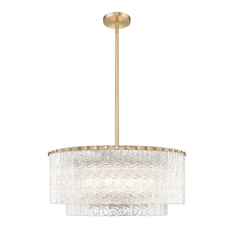 Z-Lite Glacier 10 Light Pendant, Modern Gold/Clear - 1943P26-2-MGLD