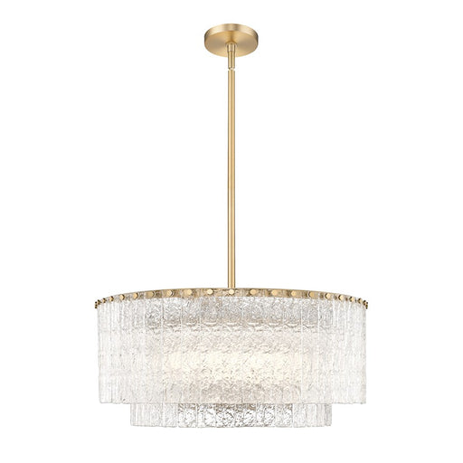 Z-Lite Glacier 10 Light Pendant, Modern Gold/Clear - 1943P26-2-MGLD