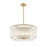 Z-Lite Glacier 10 Light Pendant, Modern Gold/Clear
