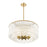 Z-Lite Glacier 10 Light Pendant, Modern Gold/Clear