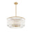 Z-Lite Glacier 10 Light Pendant, Modern Gold/Clear