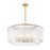 Z-Lite Glacier 12 Light Pendant, Modern Gold/Clear