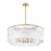 Z-Lite Glacier 12 Light Pendant, Modern Gold/Clear