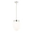 Z-Lite Gideon 1 Light 13" Pendant, Polished Nickel/Etched Opal - 1945P12-PN