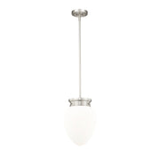 Z-Lite Gideon 1 Light 10" Pendant, Brushed Nickel/Etched Opal - 1945P9-BN