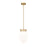 Z-Lite Gideon 1 Light 10" Pendant, Modern Gold/Etched Opal - 1945P9-MGLD