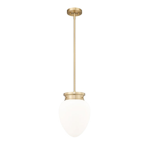 Z-Lite Gideon 1 Light 10" Pendant, Modern Gold/Etched Opal - 1945P9-MGLD