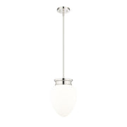 Z-Lite Gideon 1 Light 10" Pendant, Polished Nickel/Etched Opal - 1945P9-PN
