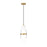 Z-Lite Cayden 1 Light 6.50" Pendant, Modern Gold/Clear/Etched Opal - 1946P-MGLD