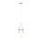 Z-Lite Cayden 1 Light 6.50" Pendant, Nickel/Clear/Etched Opal - 1946P-ROD-BN