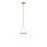 Z-Lite Cayden 1 Light 6.50" Pendant, Gold/Clear/Etched Opal - 1946P-ROD-MGLD