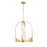 Z-Lite Devon 4 Light Pendant, Modern Gold/Sand Blast - 1947-24MGLD