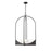 Z-Lite Devon 6 Light Chandelier, Matte Black/Sand Blast - 1947-38MB