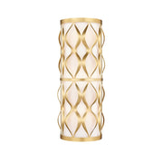 Z-Lite Harden 3 Light Wall Sconce, Modern Gold/White - 1948-3S-MGLD