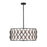 Z-Lite Harden 8 Light Pendant, Matte Black/White - 1948P26-MB