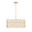 Z-Lite Harden 8 Light Pendant, Modern Gold/White - 1948P26-MGLD