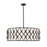 Z-Lite Harden 10 Light Pendant, Matte Black/White - 1948P32-MB