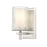 Z-Lite Grayson 1 Light Wall Sconce, Nickel/Clear/Etched Opal - 1949-1S-BN