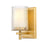 Z-Lite Grayson 1 Light Wall Sconce, Modern Gold/Clear/Etched Opal - 1949-1S-MGLD