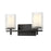 Z-Lite Grayson 2 Light Vanity, Matte Black/Clear/Etched Opal - 1949-2V-MB