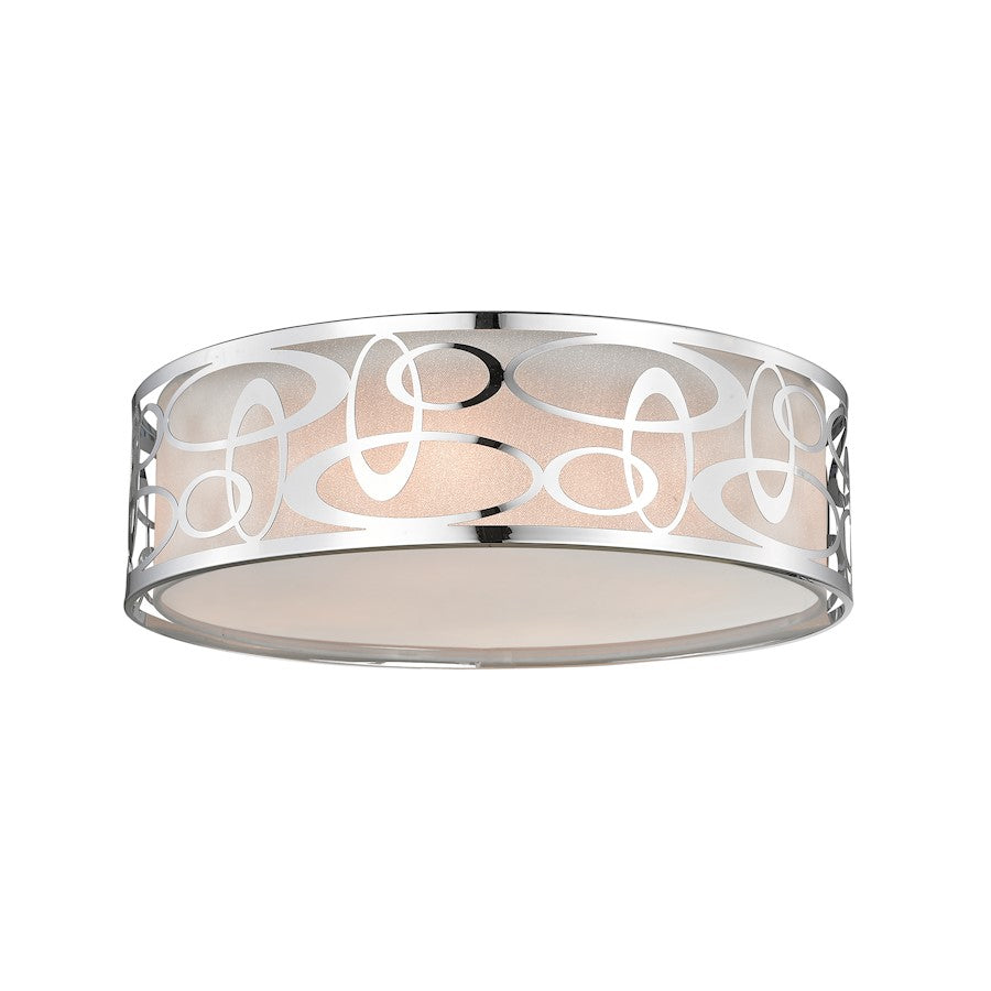 Z-Lite Opal 4 Light Pendant, Chrome/White - 195-20F-CH