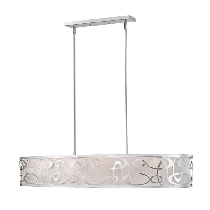 Z-Lite Opal 8 Light Pendant, Brushed Nickel - 195-55BN
