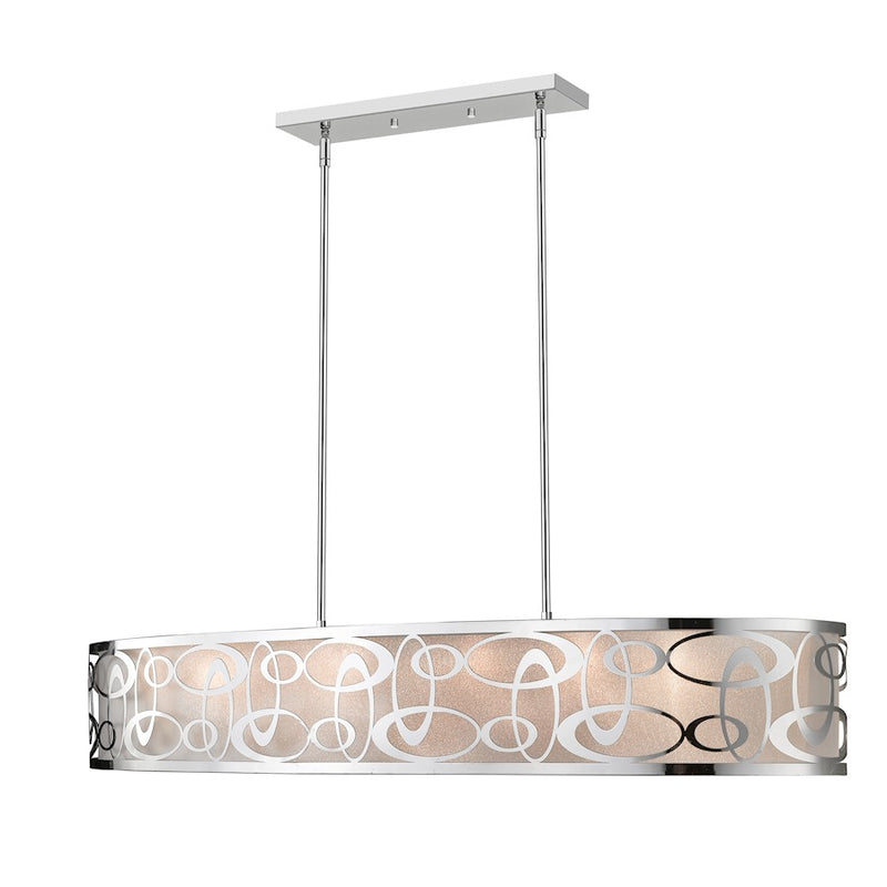 Z-Lite Opal 8 Light Pendant, Chrome - 195-55CH