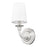 Z-Lite Katerina 1 Light 6.5" Wall Sconce, Brushed Nickel/White