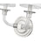 Z-Lite Katerina 2 Light 6.5" Wall Sconce, Brushed Nickel/White