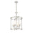 Z-Lite Katerina 4 Light 16" Chandelier, Brushed Nickel/White