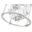 Z-Lite Katerina 4 Light 16" Chandelier, Brushed Nickel/White