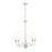Z-Lite Katerina 5 Light 24" Chandelier, Brushed Nickel/White - 1950-5BN