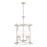 Z-Lite Katerina 5 Light 20" Chandelier, Brushed Nickel/White