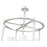 Z-Lite Katerina 5 Light 20" Chandelier, Brushed Nickel/White