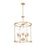 Z-Lite Katerina 5 Light 20" Chandelier, Rubbed Brass/White