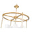 Z-Lite Katerina 5 Light 20" Chandelier, Rubbed Brass/White